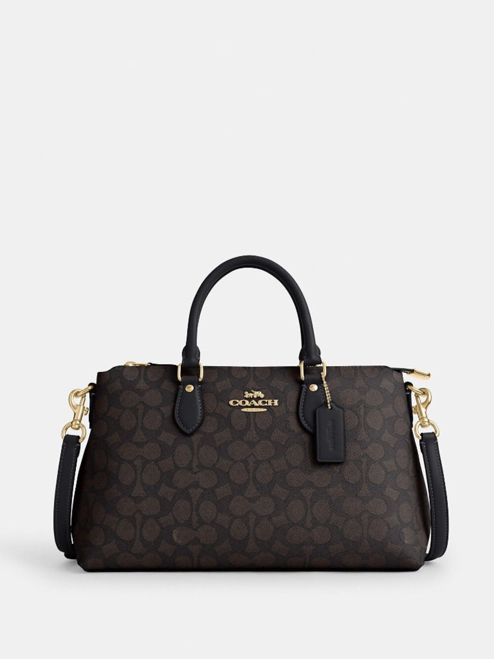 Coach Outlet Georgia Satchel Bag In Signature Canvas